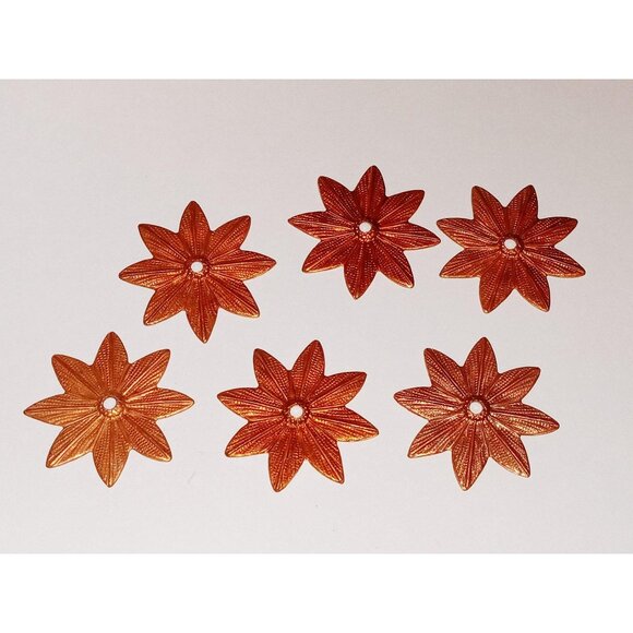 Vintage Rosette Japanese Copper Stamping 31mm - Picture 4 of 4